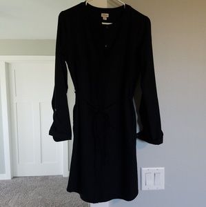 Merona black button up dress size s